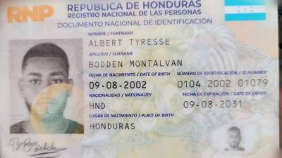 Tyresse Bodden Montalván.