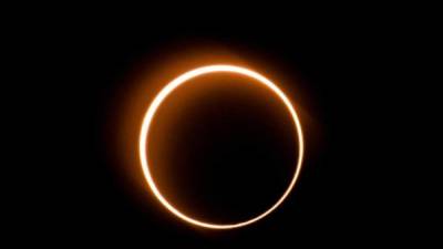Un eclipse solar provocará un anillo de fuego sobre el polo este jueves./Foto referencial.
