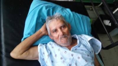 José Vega, de 82 años, está interno por cardiopatía.