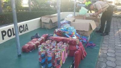 Los productos a base de pólvora están en la bodega de la Policía Municipal y todavía no han sido destruidos, según las autoridades municipales.