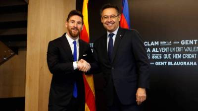 Bartomeu le agradeció a Messi y el resto de jugadores del Barcelona por aceptar la rebaja del salario.