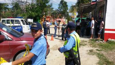 Al lugar se hicieron presentes agentes de la Policía Nacional de Honduras y de la Dirección Policial de Investigaciones (DPI).