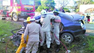 Tres accidentes dejaron siete personas muertas en Santa Bárbara, Yoro y Francisco Morazán.