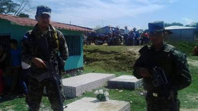 La exhumación se realiza en el cementerio de San Fernando, Ocotepeque.