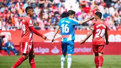 El delantero hondureño arrancó de titular con el Girona. Foto cortesía LaLiga.e