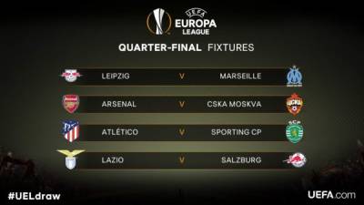Estos son los duelos de los cuartos de final de la Europa League.