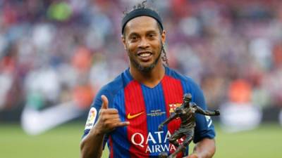 Ronaldinho lo ganó todo con el FC Barcelona.