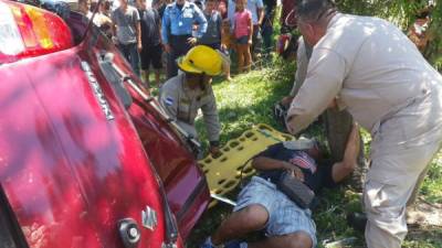 El accidente se registró en Choloma, en el bulevar hacia Puerto Cortés.