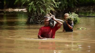 Miles de familias permanecen en vilo | Fotografía tomada en los bajos de Choloma