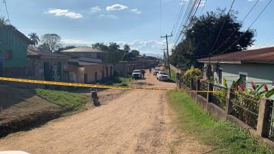 Vista de la escena del crimen.