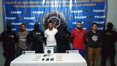 Implicados. Los aprehendidos son Andy Turcios, Cristian Sierra, Sergio Ramos y Edward Medina