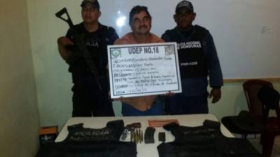 Hombre capturado por portación ilegal de armas en Sulaco, Yoro.