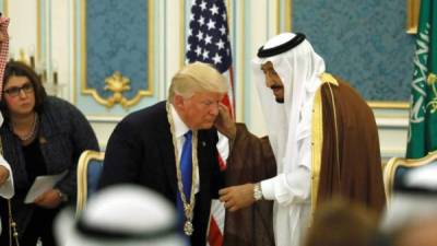 Donald Trump hizo una gira diplomática en Arabia Saudita.