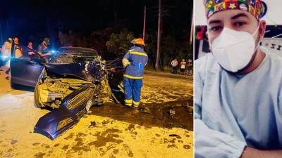 Allegados a la familia y compañeros de trabajo del fisioterapeuta Allan Castellanos le dieron un último adiós en Santa Rosa de Copán.