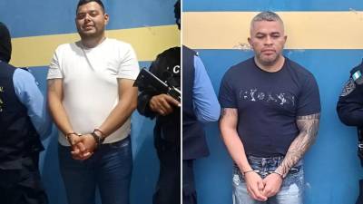 Francis Omar Herrera y Darwin Orlando Ramos Díaz, capturados en El Paraíso, Copán.