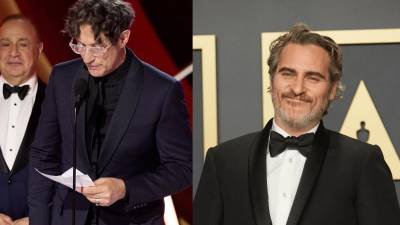 Jonathan Glazer durante su discurso en los Óscar - Joaquin Phoenix.