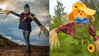 Modelos de espantapájaros, todo depende de la creatividad.