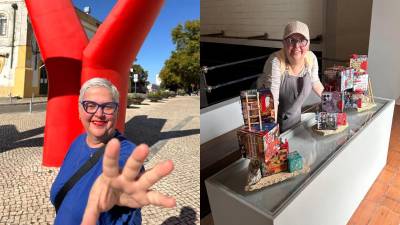 Pamela Letona durante su residencia artística en Beja, una ciudad en Portugal.