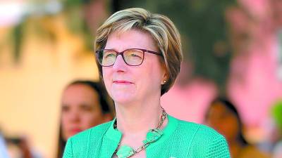 Laura Dogu, embajadora de Estados Unidos en Honduras.