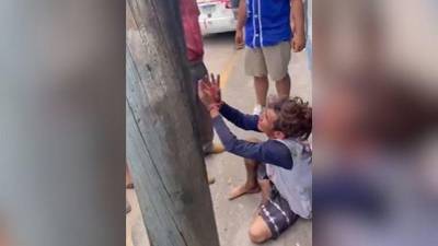 Golpean hasta las lágrimas a ladrón en Choluteca: “No tengo culpa, perro”