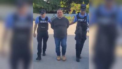 Fotografía de Fabio Enrique Portillo Velásquez cuando fue capturado en Honduras.