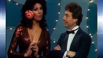 Gina Montes junto a César Costa durante uno de los programas de La Carabina de Ambrosio.