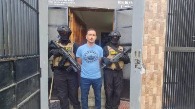 Agentes de seguridad capturaron a Ariel David Reyes Barnica en Santa Rosa de Copán