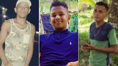 Los tres jóvenes desaparecieron desde el jueves.