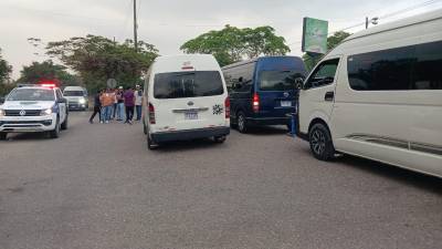 Las unidades de transporte no cubrieron la ruta Villanueva-San Pedro Sula.