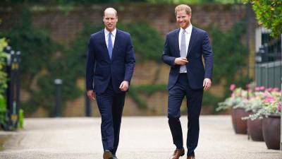 Los príncipes William y Harry se reúnen para inaugurar la estatua la estatua de la princesa Diana 1