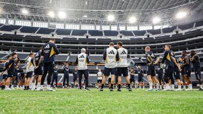 Entrenamiento del Real Madrid en su gira por Estados Unidos.