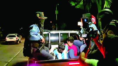 Los detenidos fueron remitidos a la Fiscalía.