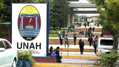 Unah en Tegucigalpa, la sede principal de la universidad.