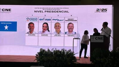 Jorge Zelaya, Ana García, Nasry Asfura y Carlos Urbizo ya conocen sus posición en las papeletas.