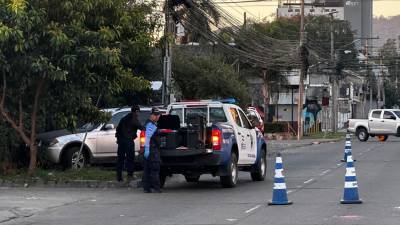 Fotografía de cortesía en el lugar donde ocurrió el tiroteo en San Pedro Sula.