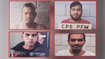 Michael André Mejía (de 23 años), Rodolfo Reyes (de 29), Olman Alonzo Berríos (de 29) y Joaquín Reyes Cáceres (de 39).