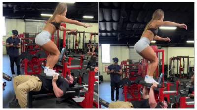 Bradley Martyn tuvo que recibir unos puntos en su cara tras el golpe.