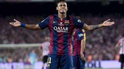Neymar anotó uno de los goles en el triunfo ante Athletic.