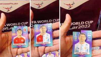 El usuario @damianred94 compartió en Tik Tok el video del momento en el que rompió la ‘figurita’ de Lionel Messi.