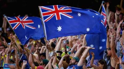 Los australianos son conocidos por el colorido de sus animaciones en los estadios de fútbol.