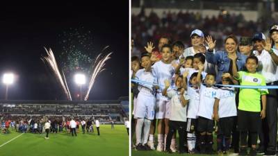 Este sábado 27 de mayo el comisionado de CONDEPOR, Mario Moncada y la presidenta de Honduras, Iris Xiomara Castro inauguraron el nuevo estadio Nacional Chelato Uclés, de la ciudad de Tegucigalpa.