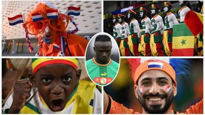 Estos aficionados se robaron el show en el encuentro entre Senegal y Países Bajos, una fiesta sin Sadio Mané.
