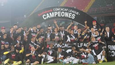 Olimpia celebró el titulo de la Liga Concacaf 2022.