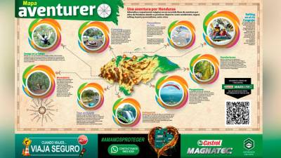 El Mapa Aventurero te ofrece la información más completa del deporte extremo en Honduras.