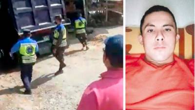 Imágenes del video cuando los agentes dispararon. El militar Levis Russi Rivera fue acusado.
