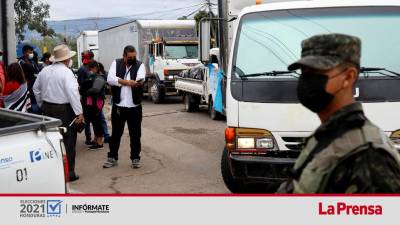 Las maletas electorales comenzaron a llegar a las bodegas del Infop en Tegucigalpa.