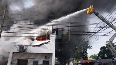 Los bomberos llegaron a la zona del incendio y sofocaron las llamas.