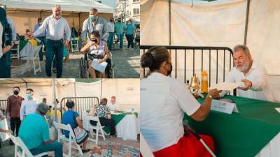 Cientos de sampedranos asistieron esta mañana al parque central donde se desarrolló la sexta Municipalidad del Pueblo, dirigida por el alcalde Roberto Contreras y los 13 gerentes municipales, quienes atendieron y escucharon sus peticiones y propuestas para el desarrollo de sus sectores.