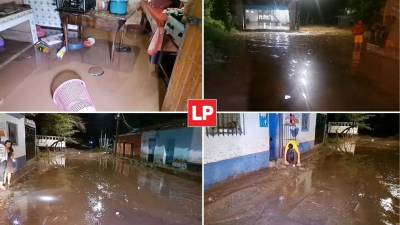 Las fuertes lluvias provocaron estragos anoche en Copán Ruinas y Cabañas.