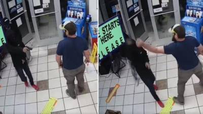 Un marine estadounidense desarma y retiene a un asaltante en una gasolinera de Arizona.